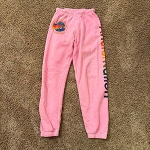 Aviator Nation Pink Sweatpants (willing to negotiate! small stain shown in pics)
